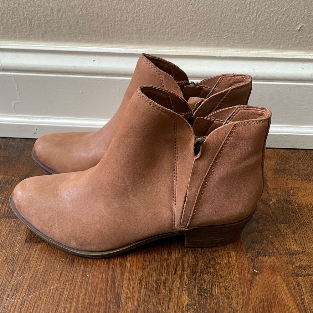 Lucky Brand size 9 Brown Leather Booties, Women